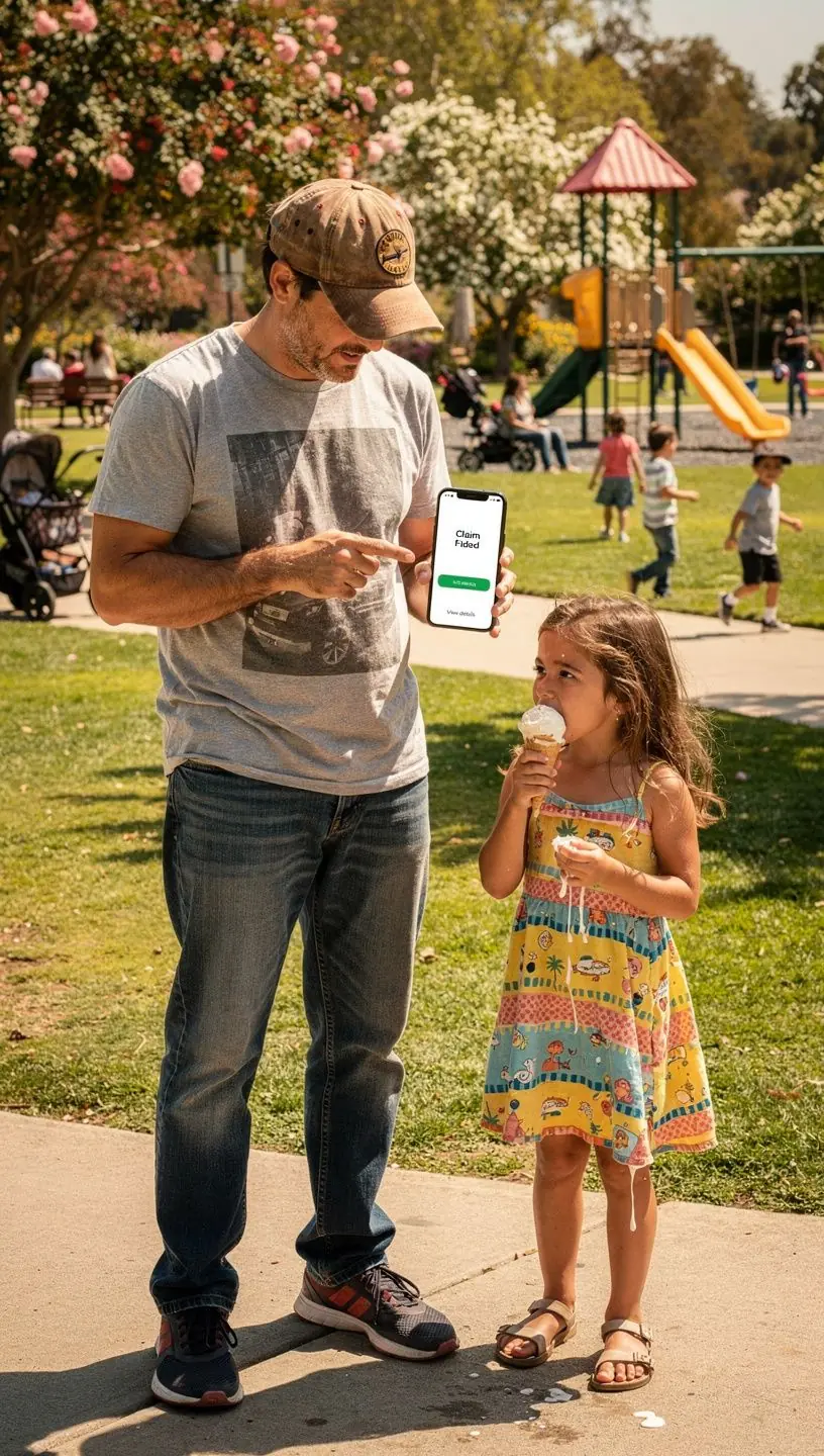 Интерфейс онлайн-управления страховыми услугами, показывающий простоту использования и доступность информации.