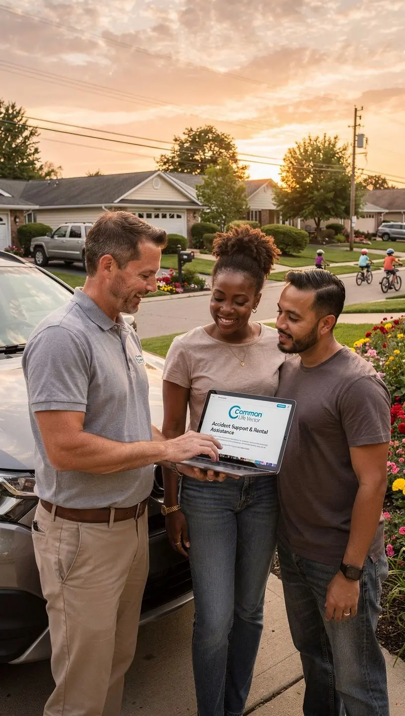 Графика, демонстрирующая онлайн-систему управления страховкой с удобным интерфейсом и функциями поддержки.