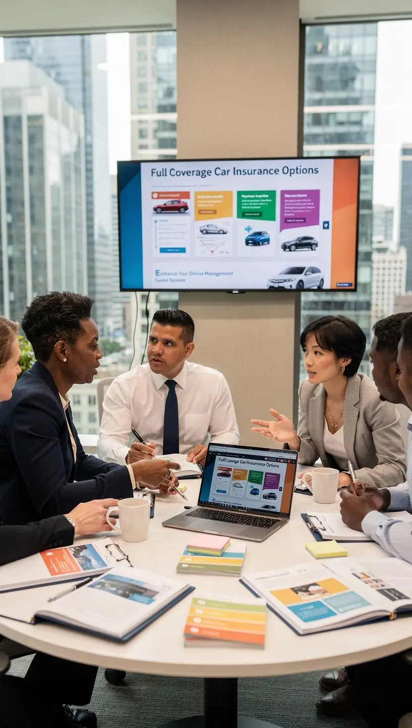 Страховка автомобиля с полным покрытием, изображение счастливой семьи, уверенно путешествующей на своем автомобиле.