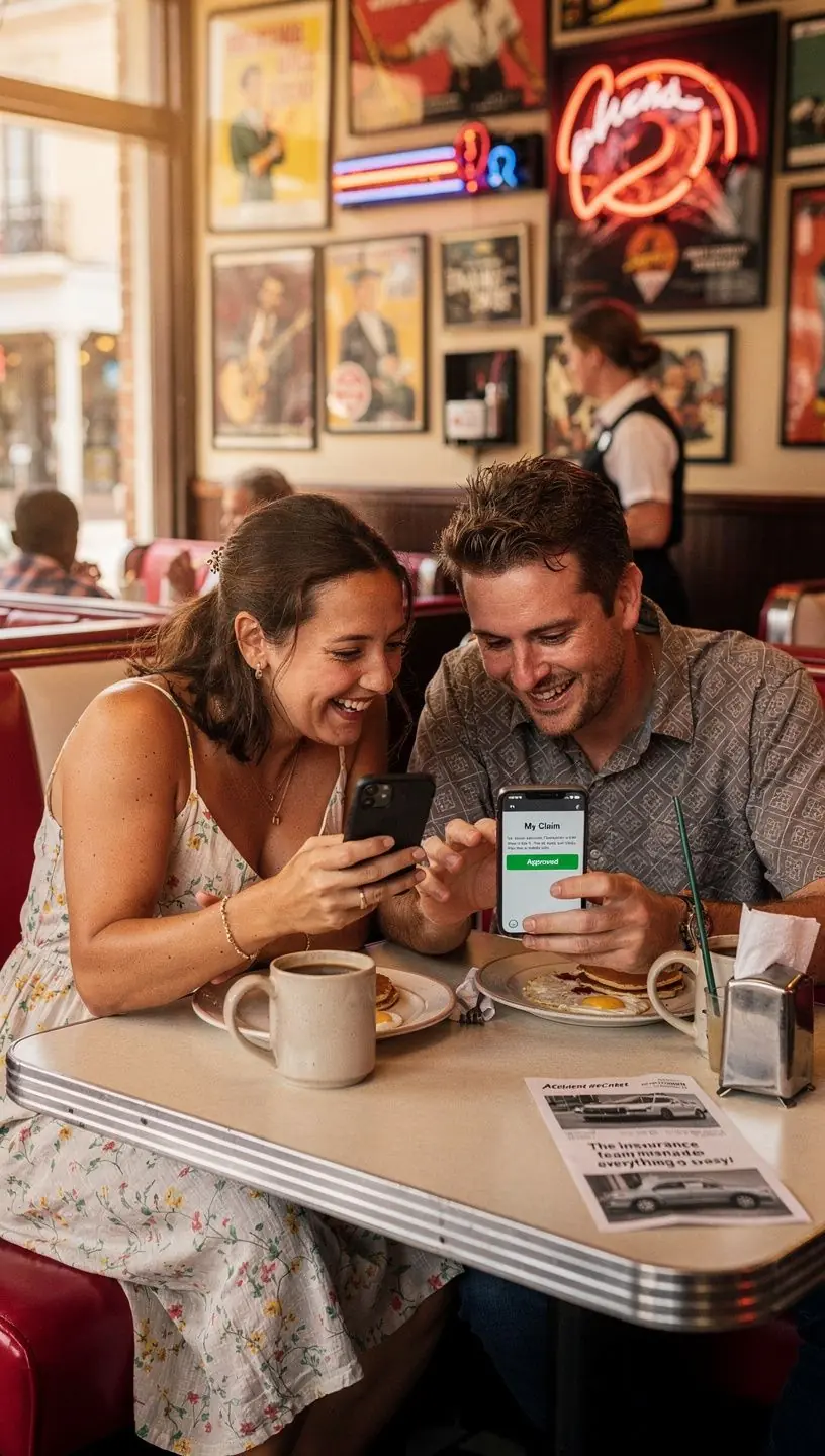 Изображение автомобиля с наклейкой о страховании, символизирующее защиту транспортного средства.